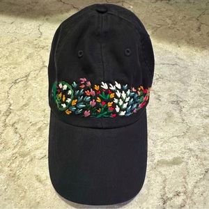 Embroidered Floral Hat